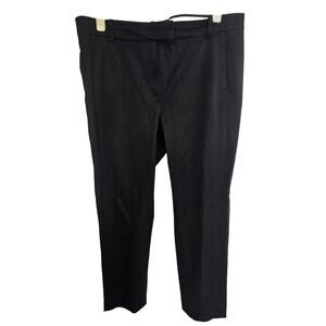 J. Crew Black Trouser Pants Maddie Women 14 Bottoms Zip Pockets